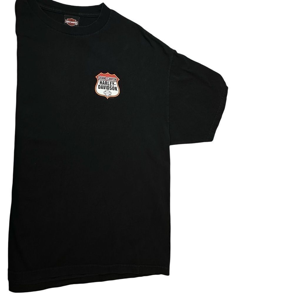 HARLEY-DAVIDSON Motorcycles Black Grand Canyon Tshirt Men’s Size 2XL - Picture 10 of 12